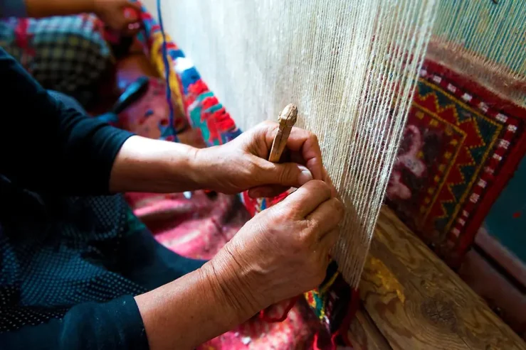 قالیبافی بدون نقشه