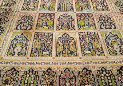 فرش دستباف سایر کرمان (نقشه خشتی الوان)